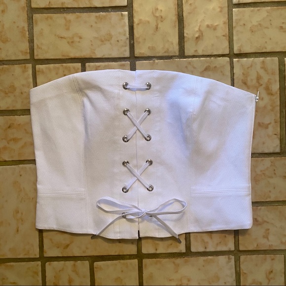 Per Se Tops - NWT Per Se by Carlisle Lace Up Strapless Bustier